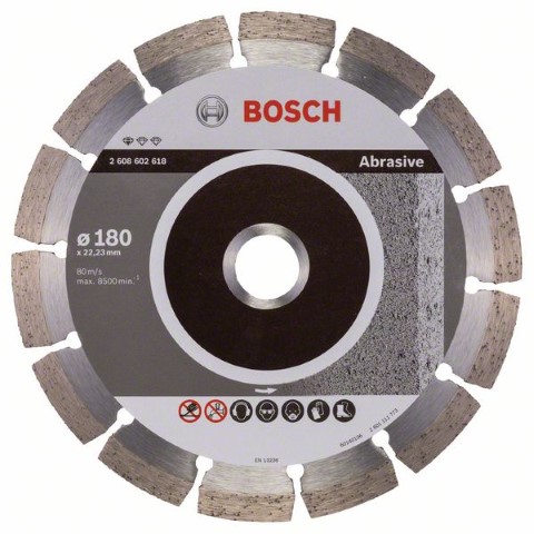 BOSCH DIAMOND CUTTING DISC STANDARD FOR ABRASIVE 180 MM X 22.2 MM